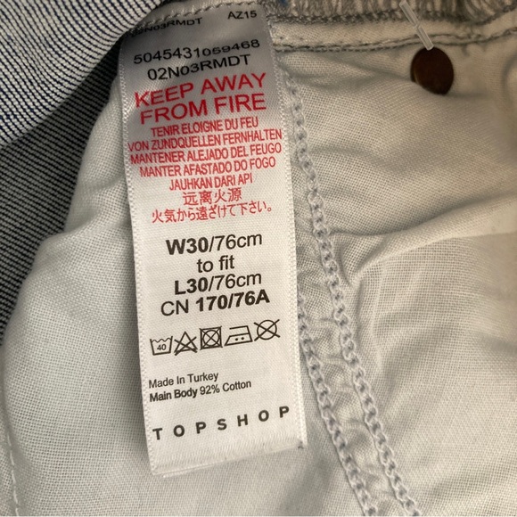 TOPSHOP “Jamie” Skinny Jeans 30 - Picture 6 of 7